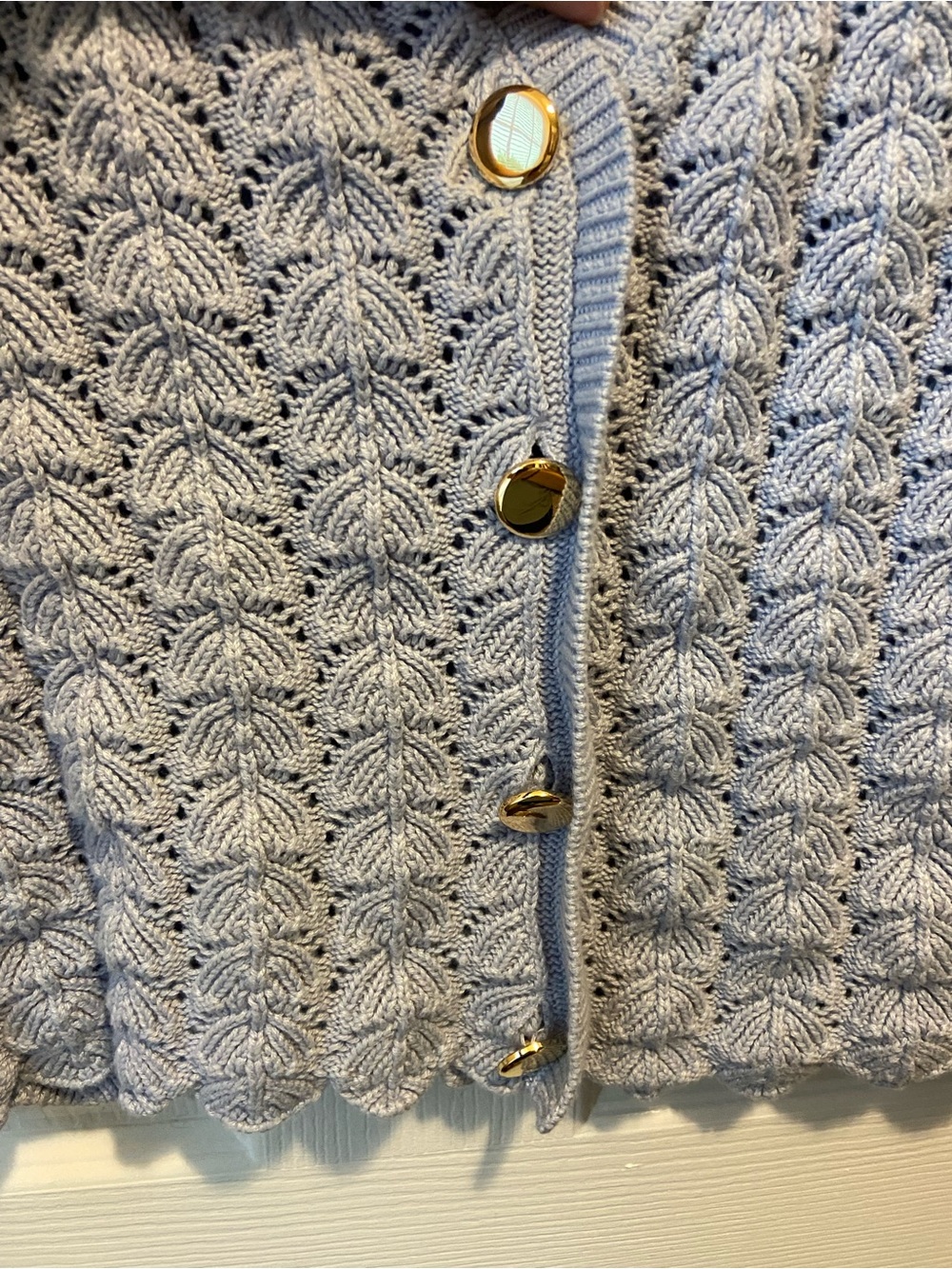 a new day Baby Blue Scallop Knit Sweater Vest - Picture 4 of 4